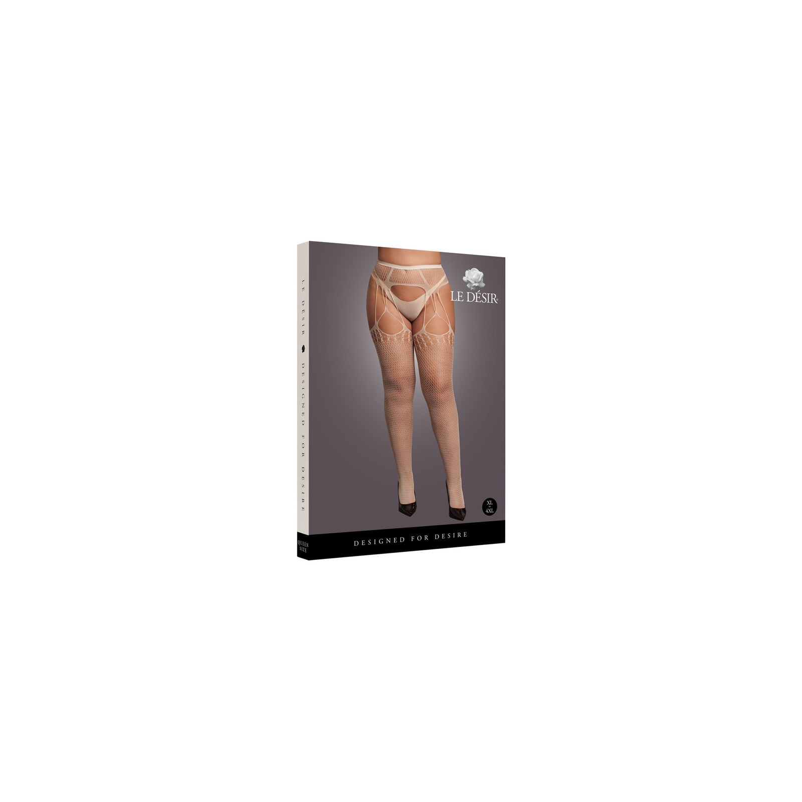 Le Desir Shredded Suspender Pantyhose Sandy Beach