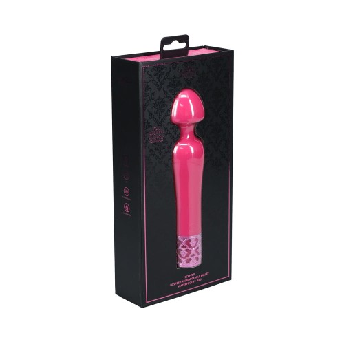 Royal Gems Scepter Pink Silicone Vibrator | Rechargeable Elegance