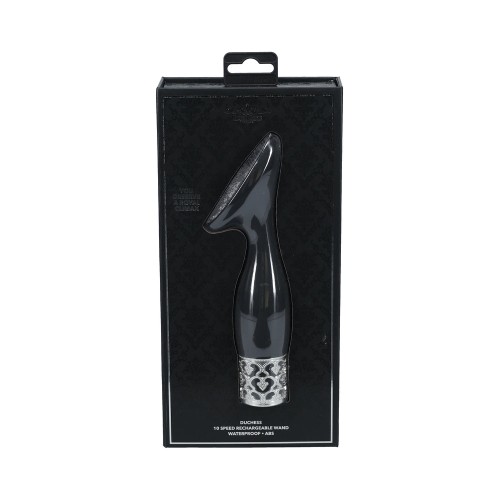 Royal Gems Duchess Silicone Rechargeable Vibrator Black