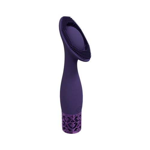 Royal Gems Duchess Rechargeable Silicone Vibrator - Purple