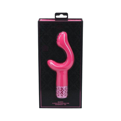 Vibrador Recargable de Silicona Royal Gems Majestic Rosa