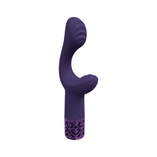 Vibrador Recargable de Silicona Real Gems Majestic Morado