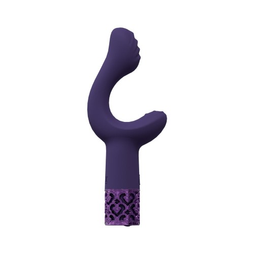 Vibrador Recargable de Silicona Real Gems Majestic Morado