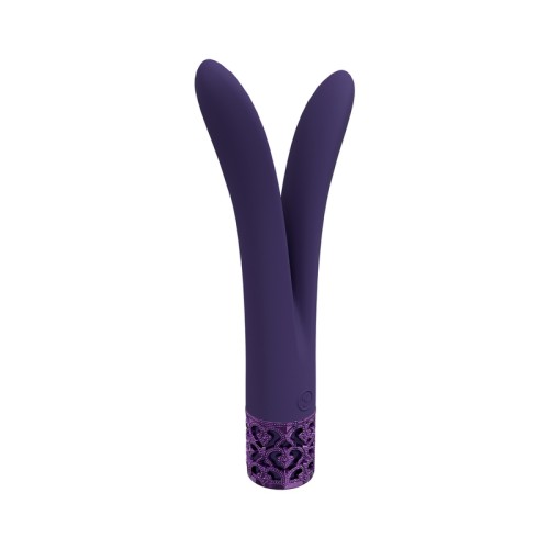 Royal Gems Dueling Queens Vibrador De Silicona Morado