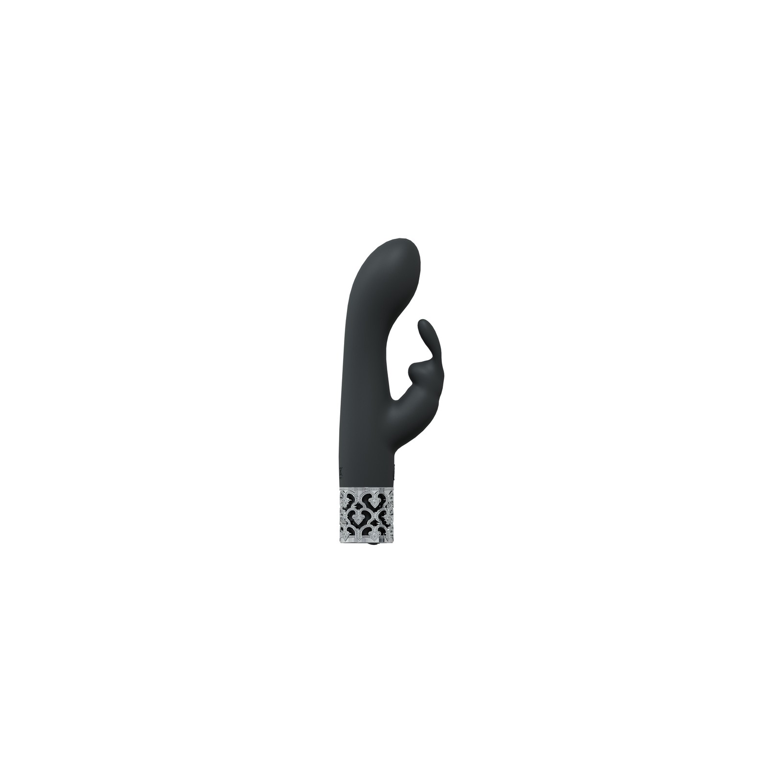 Royal Gems Royal Rabbit Silicone Rechargeable Vibrator Black