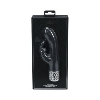 Royal Gems Royal Rabbit Silicone Rechargeable Vibrator Black