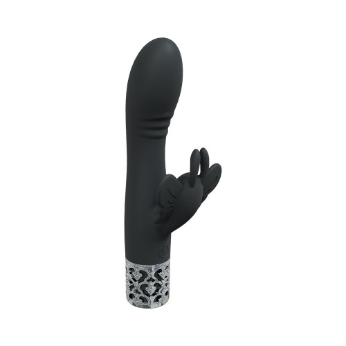 Royal Gems Monarch Rechargeable Silicone Vibrator Black