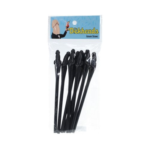 The Dickheads Groom Straws - Fun Party Supplies