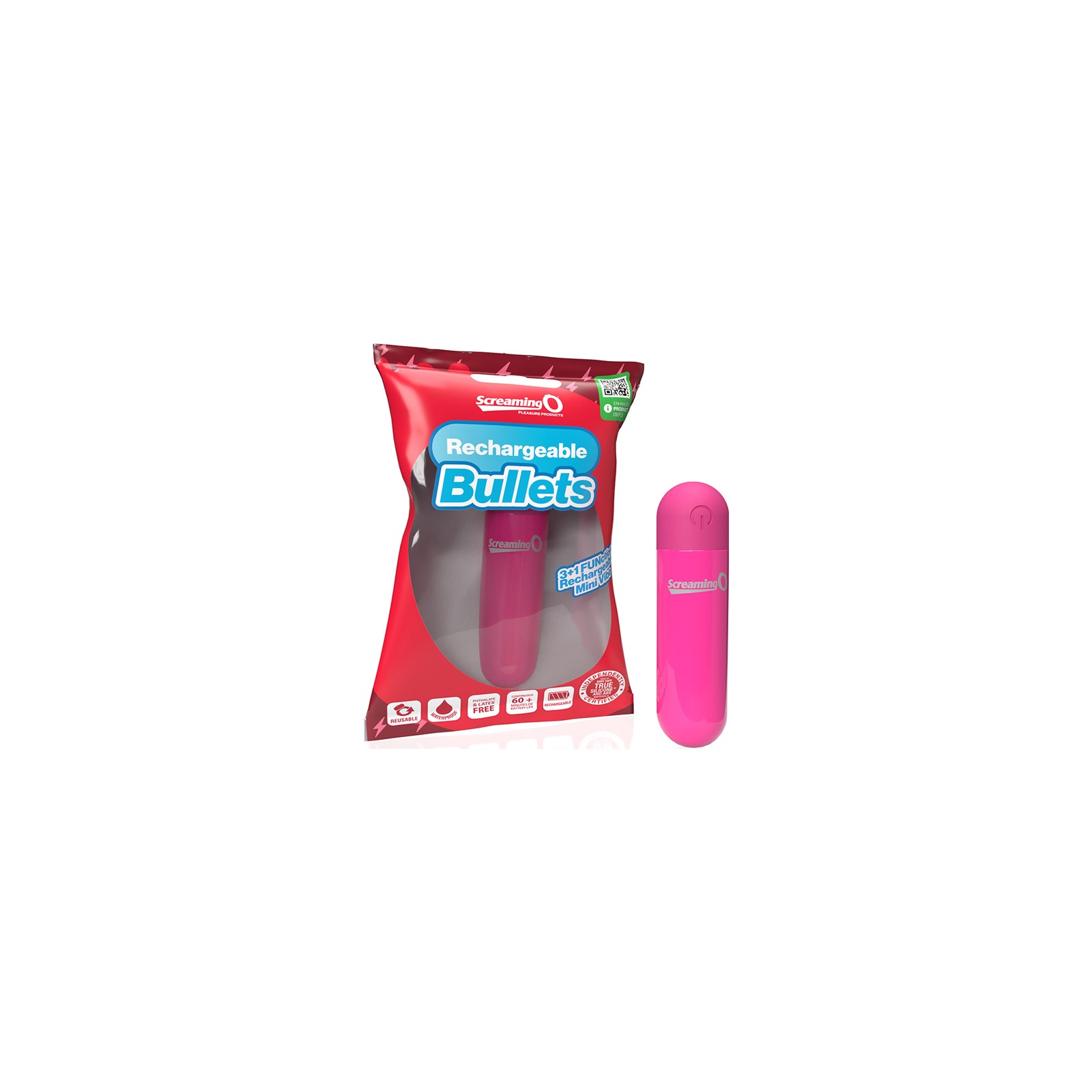 Screaming O Pink Rechargeable Bullet for Ultimate Pleasure