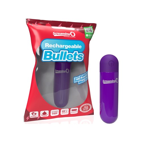 Screaming O Rechargeable Bullets - Compact Pleasure