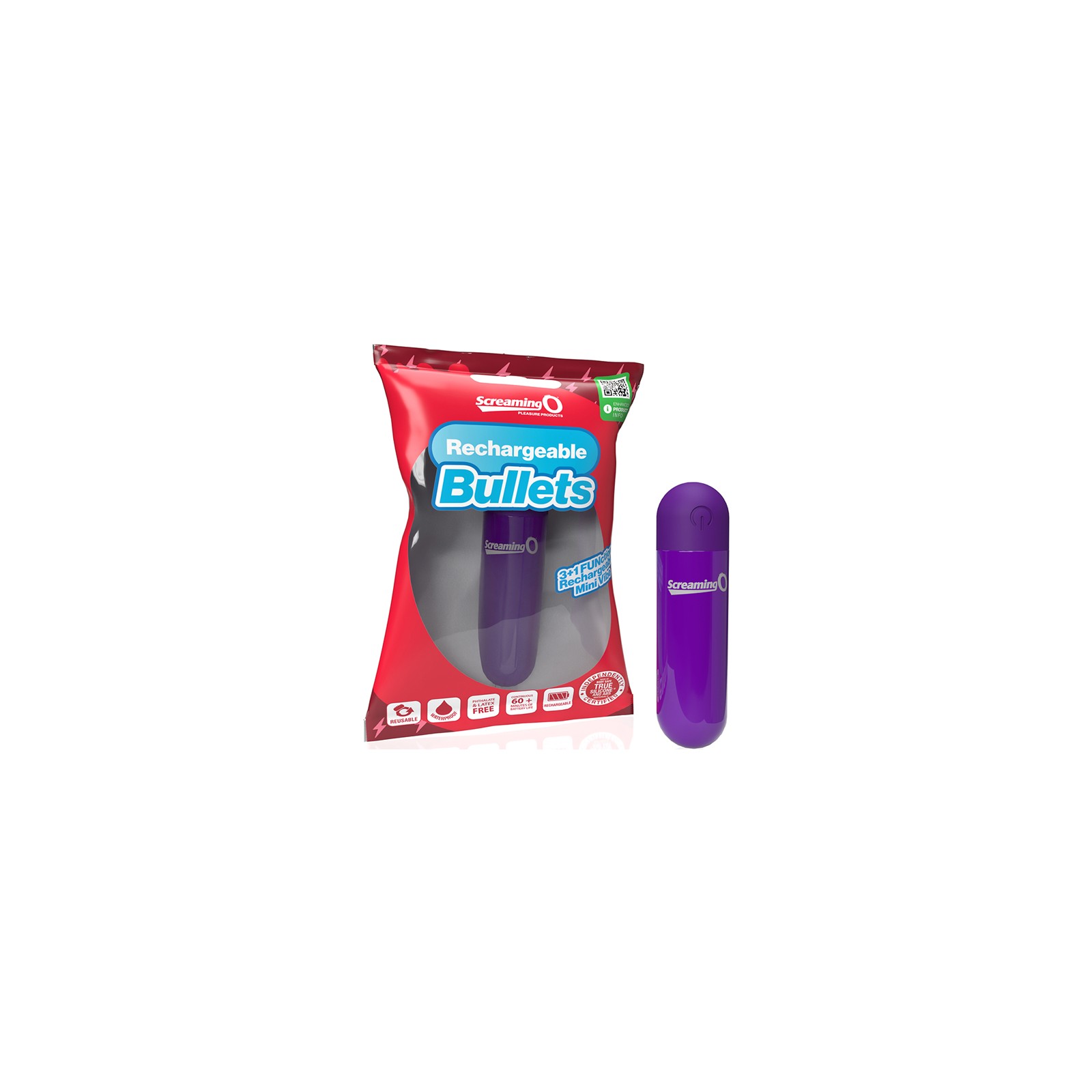 Screaming O Rechargeable Bullets - Compact Pleasure