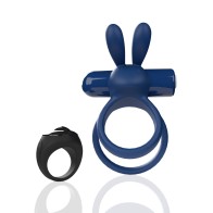 Screaming O Anillo Vibrador Ohare XL Control Remoto Azul - Placer Compartido