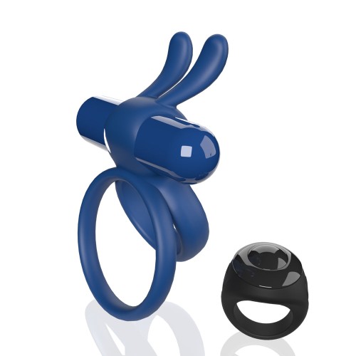 Screaming O Anillo Vibrador Ohare XL Control Remoto Azul - Placer Compartido