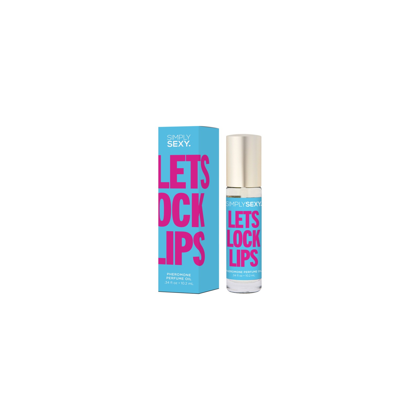 Aceite de Perfume de Pheromonas Roll-On Simply Sexy Let's Lock Lips 0.34oz