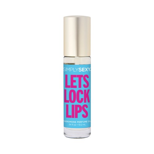 Aceite de Perfume de Pheromonas Roll-On Simply Sexy Let's Lock Lips 0.34oz