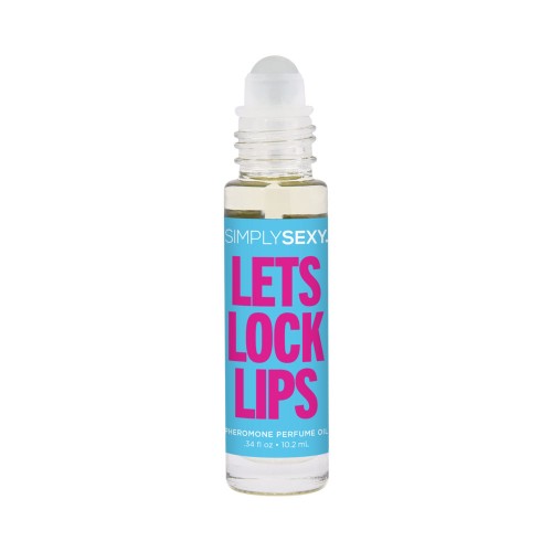 Aceite de Perfume de Pheromonas Roll-On Simply Sexy Let's Lock Lips 0.34oz