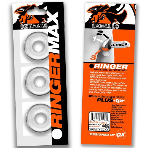 Paquete de 3 OxBalls Ringer Max - Anillos de Placer Definitivos