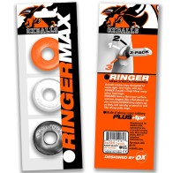 Conjunto de Anillos OxBalls Ringer Max Hazzard - 3 Piezas para un Placer Mejorado