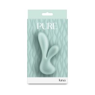 Pure Luna Conejito Vibrador Petite Verde Azulado