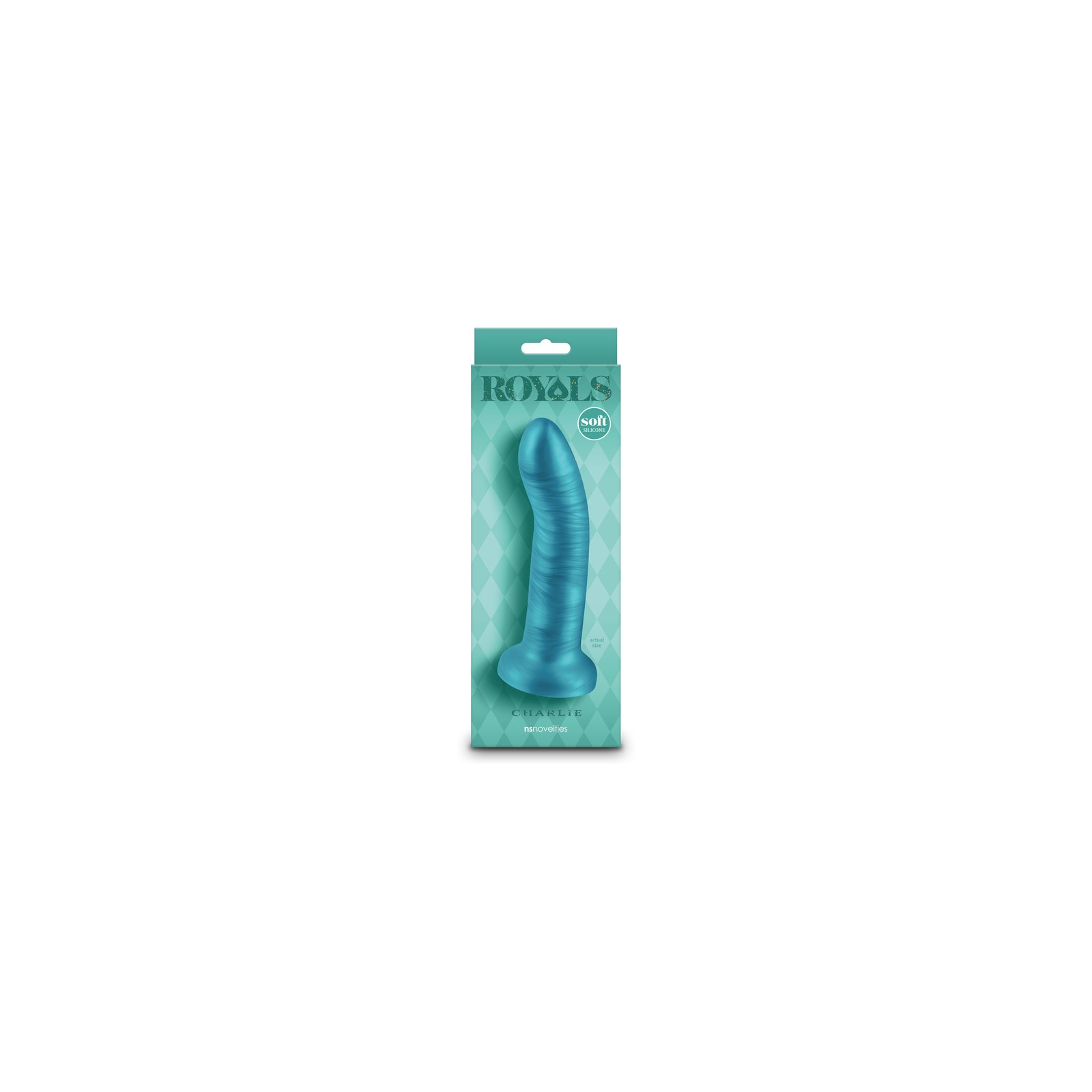 Royals Charlie 6 inch Curved Dildo Teal