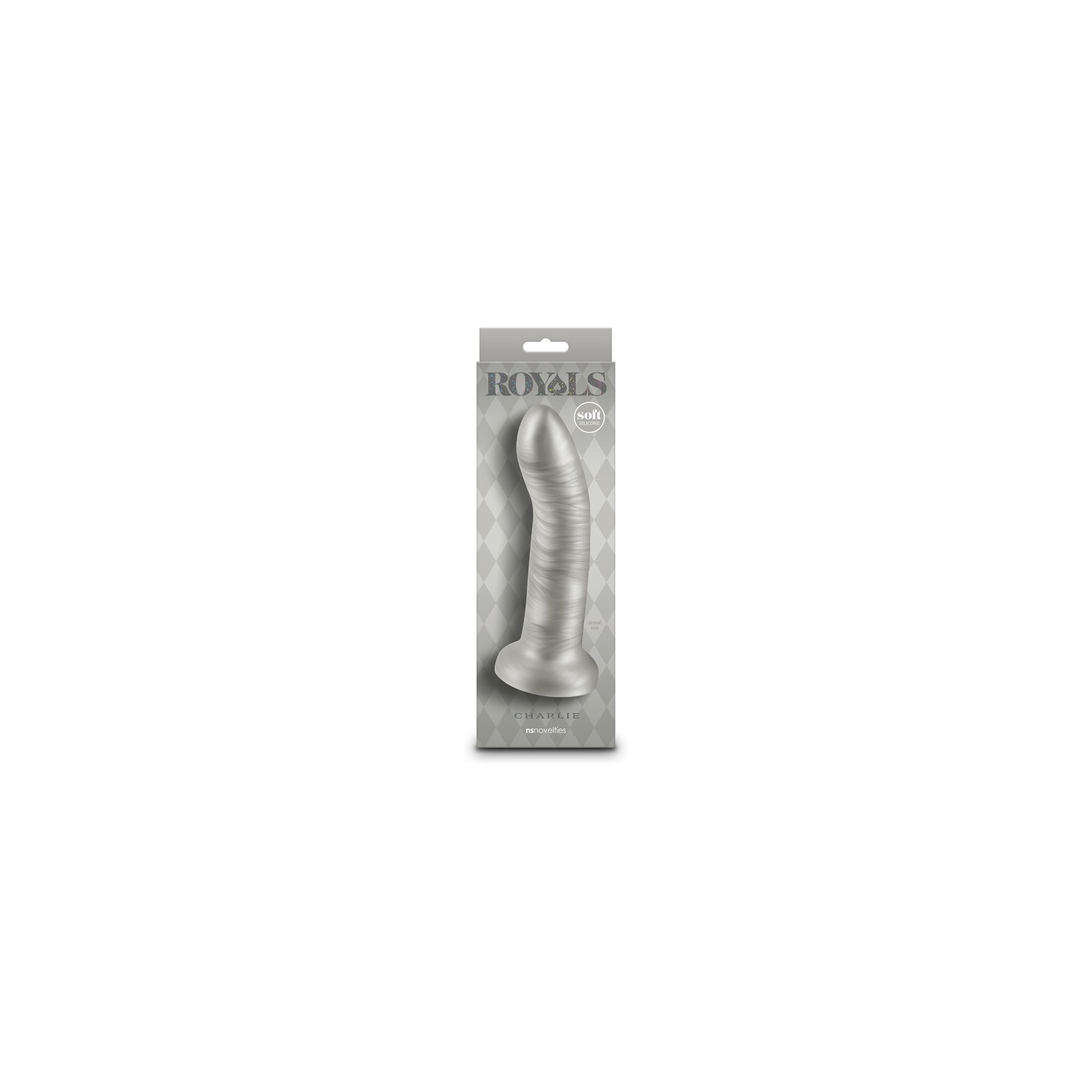 Dildo Curvado Metálico Charlie 7 in. Champagne