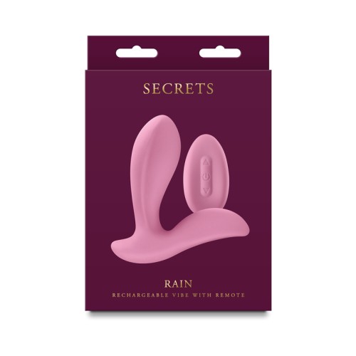 Vibrador Insertable Rain con Control Remoto Coral - Secrets