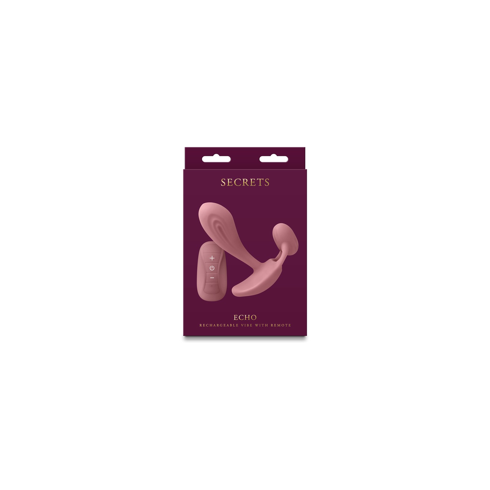 Secrets Echo Insertable Vibe with Remote Dusty Rose - G-Spot Stimulation