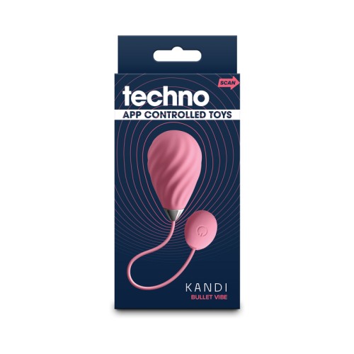 Techno Kandi App-Controlled Insertable Vibe Pink