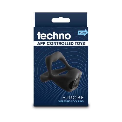 Techno Strobe App-Controlled Vibrating Cock Ring