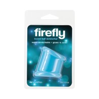 Firefly Suave Estirador de Testículos que Brilla en la Oscuridad Azul - Comodidad y Rendimiento