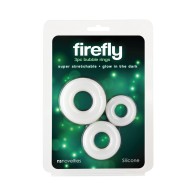 Kit de Anillos Cock que Brillan en la Oscuridad Firefly para Placer Duradero