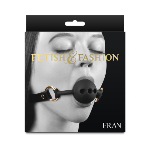 Fetish & Fashion Black Ball Gag for Submissive Play