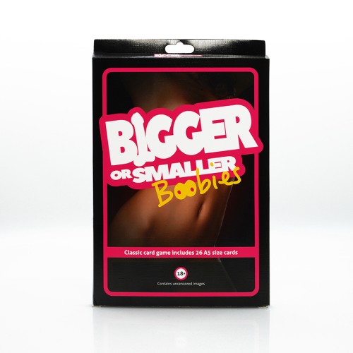 Play Wiv Me Bigger or Smaller Boobs Card Game for Parties