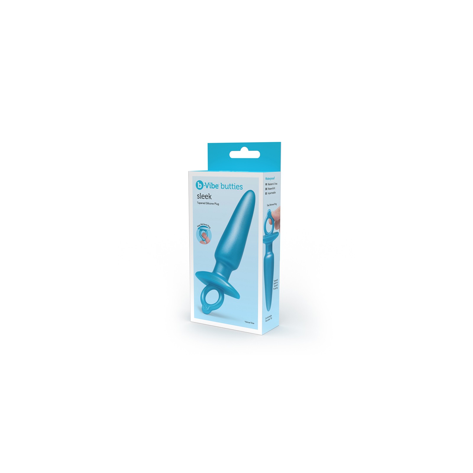 b-Vibe Butties Sleek Tapered Silicone Plug