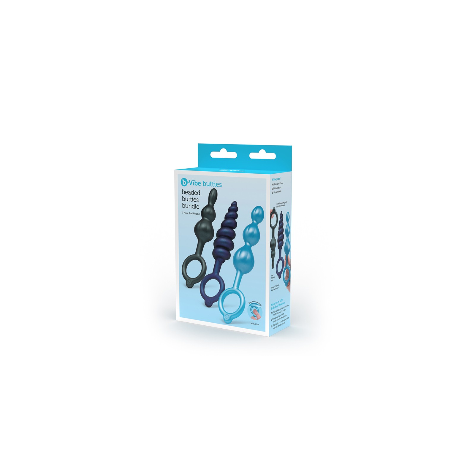 Set de Plug Anal b-Vibe Beaded Butties para el Placer