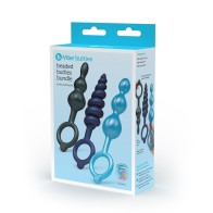 Set de Plug Anal b-Vibe Beaded Butties para el Placer