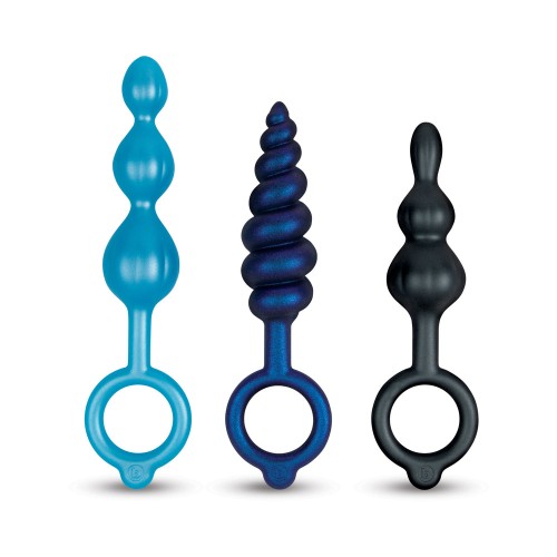 Set de Plug Anal b-Vibe Beaded Butties para el Placer