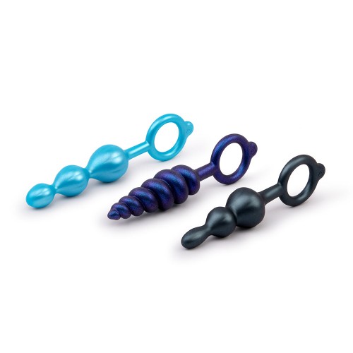 b-Vibe Beaded Butties Anal Plug Set for Pleasure