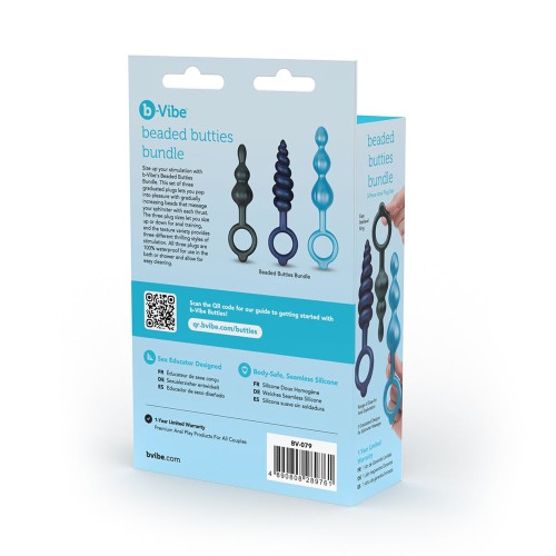 b-Vibe Beaded Butties Anal Plug Set for Pleasure