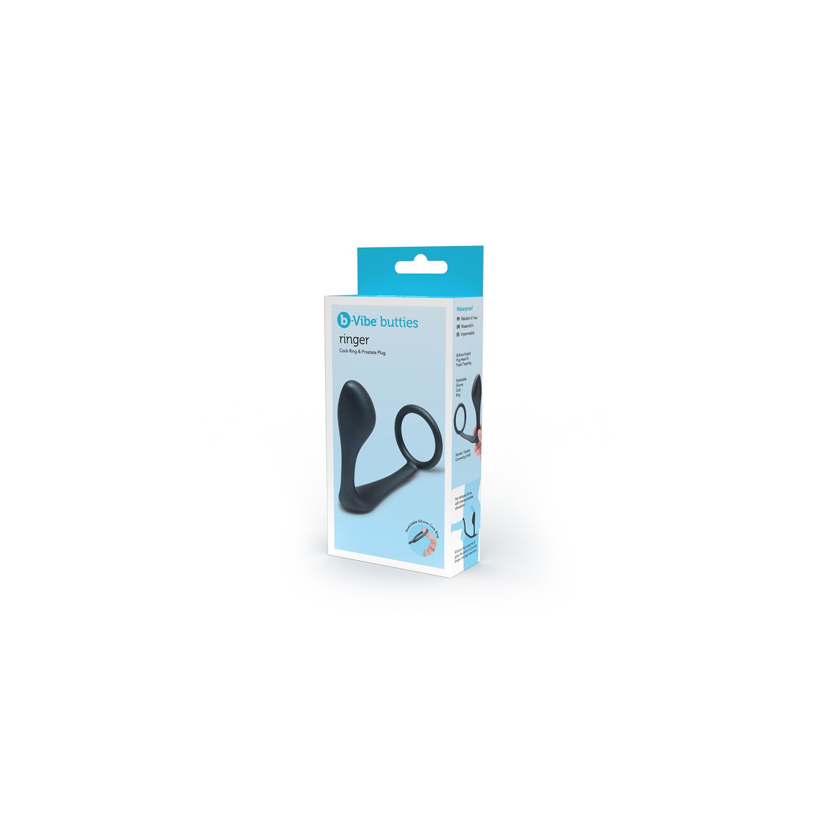 b-Vibe Butties Ringer C-Ring and Prostate Plug for Dual Pleasure