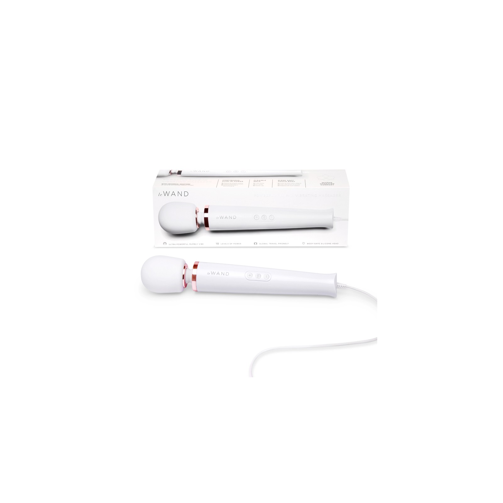 Le Wand Plug-In Vibrating Massager White