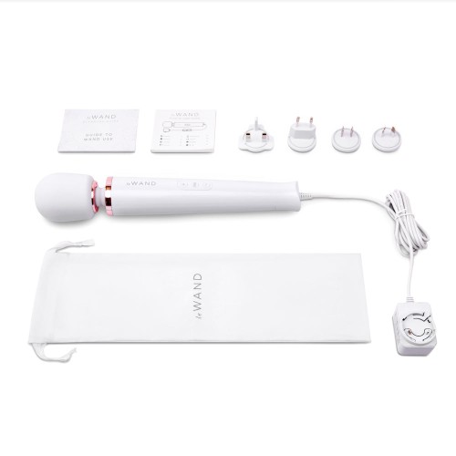 Le Wand Plug-In Vibrating Massager White