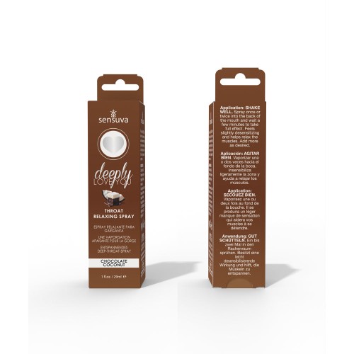 Spray Relajante para la Garganta Sensuva Chocolate Coco