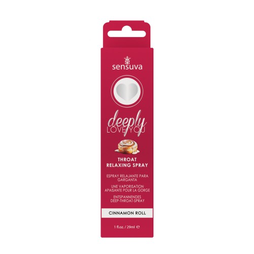 Sensuva Spray Relajante para la Garganta Deeply Love You Canela 1 oz.