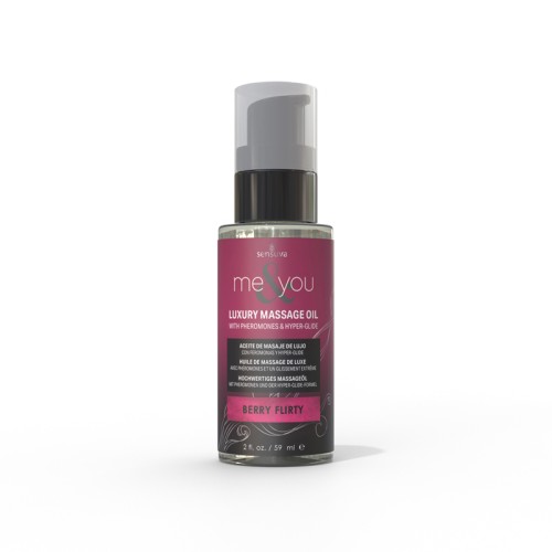 Sensuva Me & You Pheromone Massage Oil - Berry Flirty