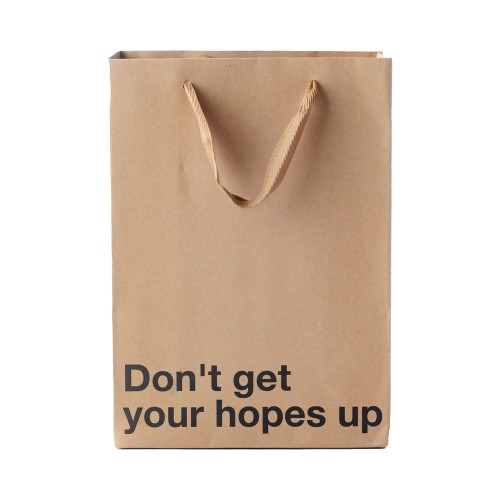 Snarky Gift Bags Don't Get Your Hopes Up 3pk