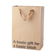 Snarky Gift Bags A Basic Gift - Humorous Present Bags