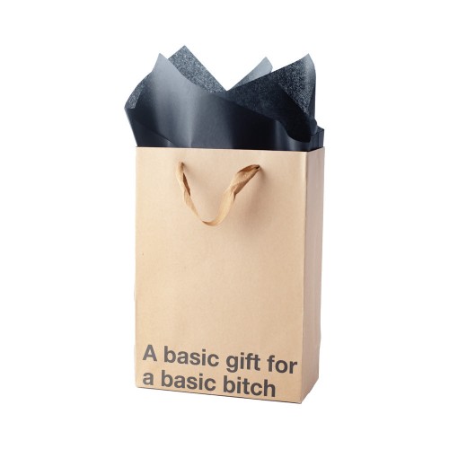 Snarky Gift Bags A Basic Gift - Humorous Present Bags