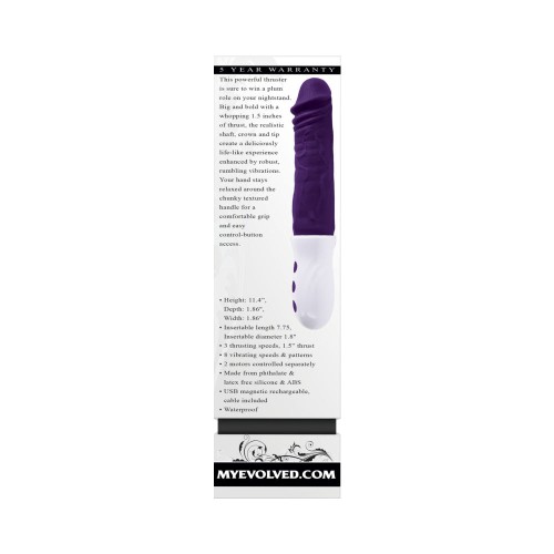 Vibrador Evolved Plum Thrust Recargable