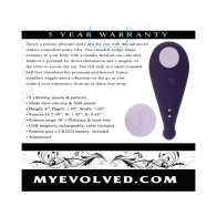 Vibrador de Panties Control Remoto Evolved para Diversión Discreta